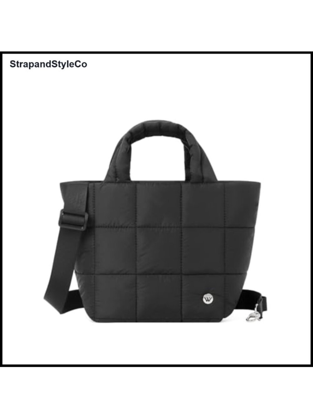 Mini Quilted Puffer Crossbody Bag Nylon Shoulder Handbag